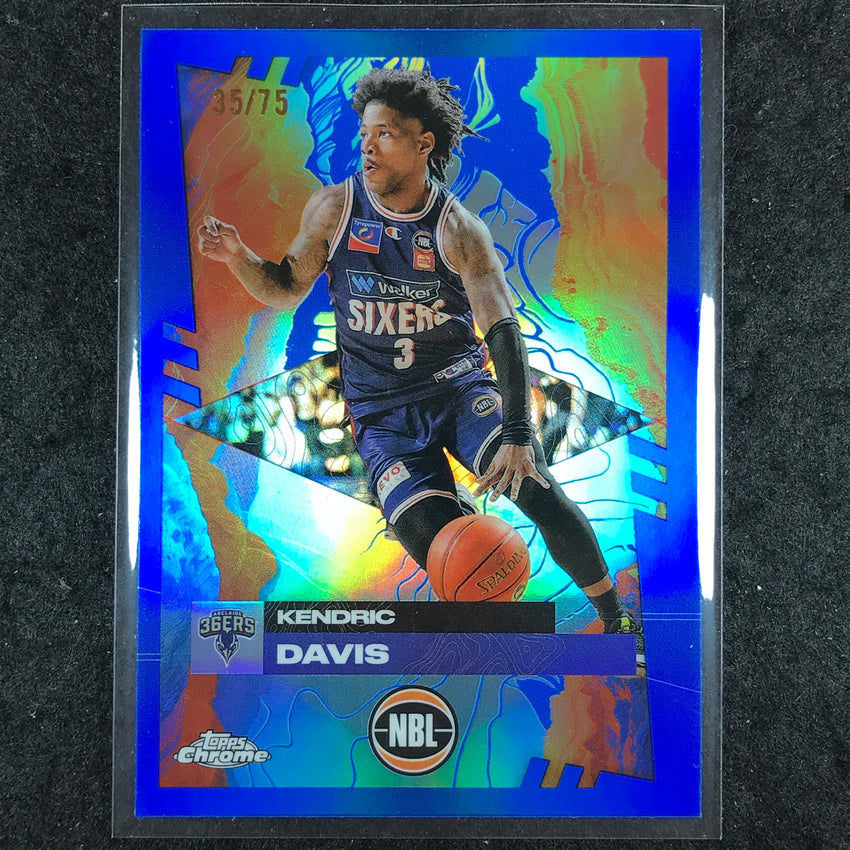 2024-25 Topps Chrome NBL KENDRIC DAVIS Base Blue 35/75 #6
