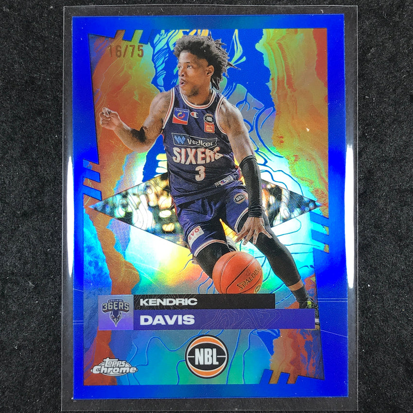 2024-25 Topps Chrome NBL KENDRIC DAVIS Base Blue 16/75 #6