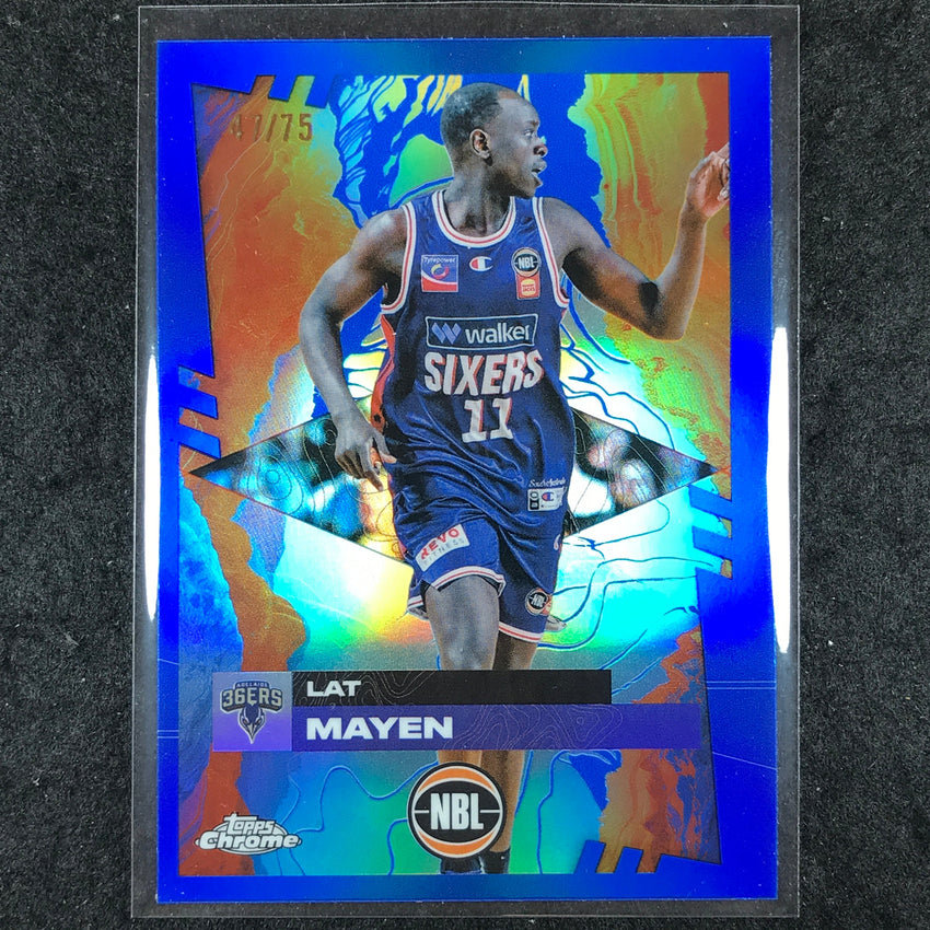 2024-25 Topps Chrome NBL LAT MAYEN Base Blue 47/75 #7