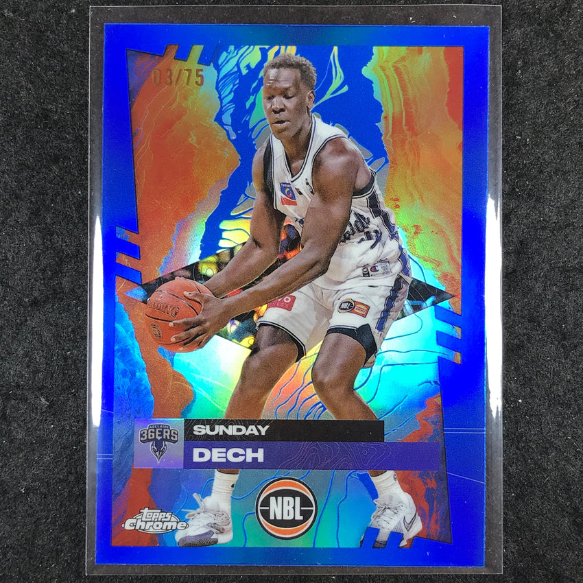 2024-25 Topps Chrome NBL SUNDAY DECH Base Blue 3/75 #10