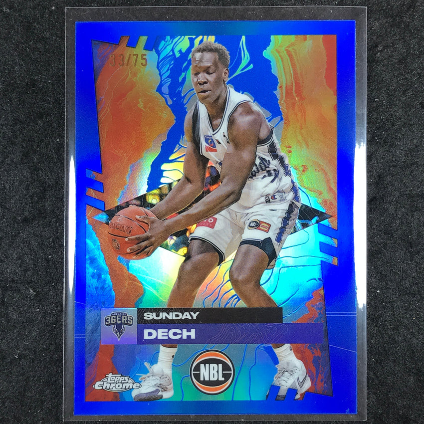 2024-25 Topps Chrome NBL SUNDAY DECH Base Blue 33/75 #10