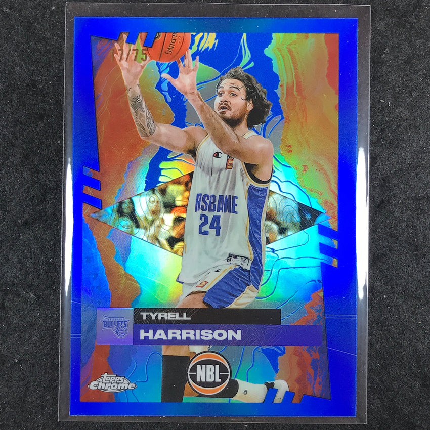2024-25 Topps Chrome NBL TYRELL HARRISON Base Blue 17/75 #13