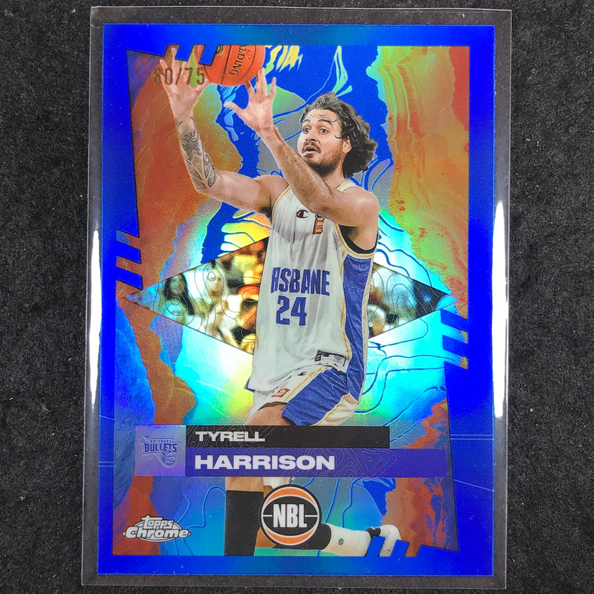 2024-25 Topps Chrome NBL TYRELL HARRISON Base Blue 60/75 #13