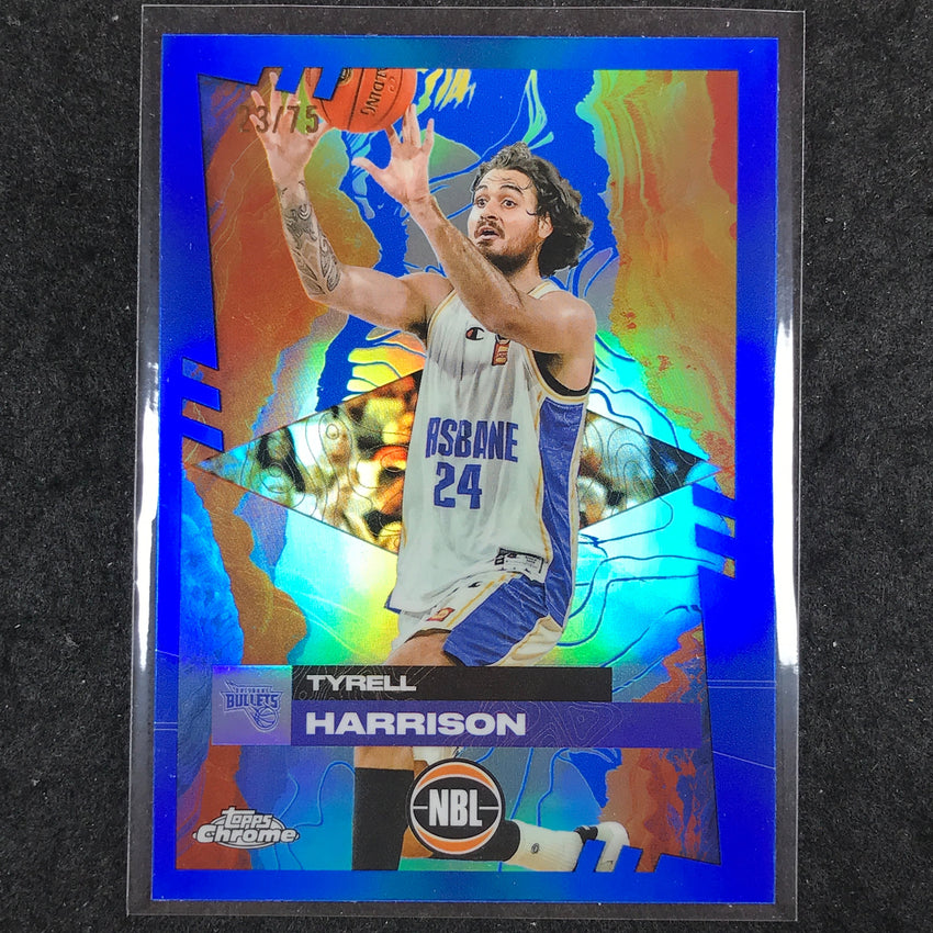 2024-25 Topps Chrome NBL TYRELL HARRISON Base Blue 23/75 #13
