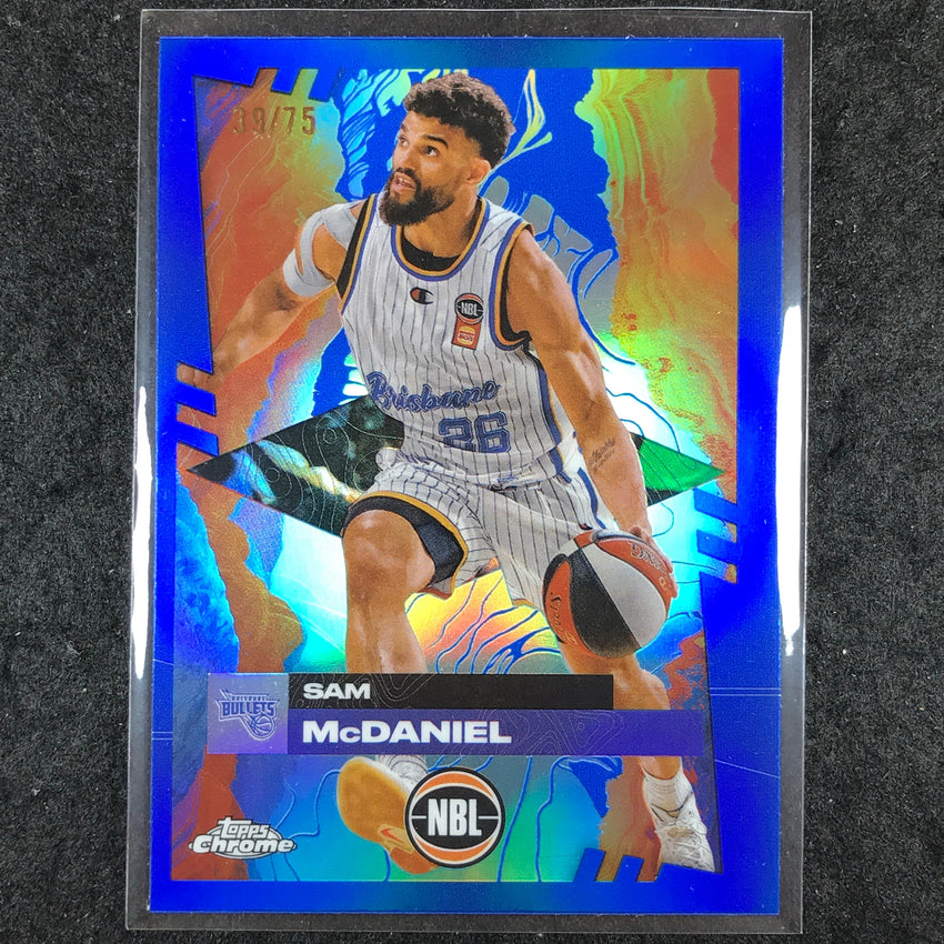 2024-25 Topps Chrome NBL SAM MCDANIEL Base Blue 39/75 #14