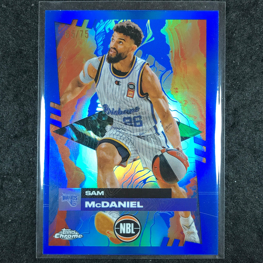 2024-25 Topps Chrome NBL SAM MCDANIEL Base Blue 65/75 #14