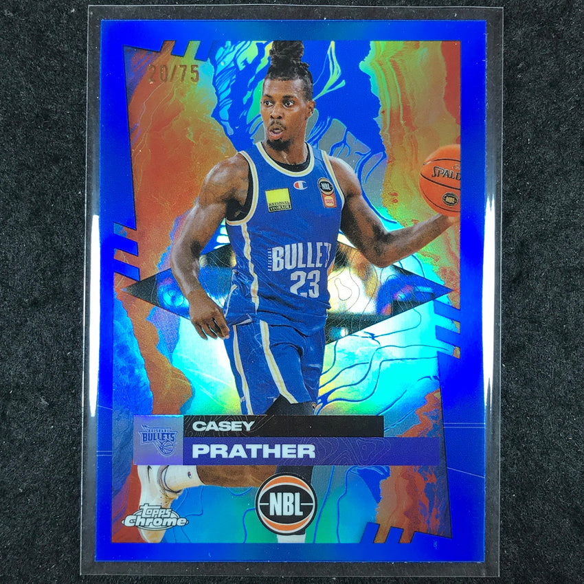 2024-25 Topps Chrome NBL CASEY PRATHER Base Blue 20/75 #15