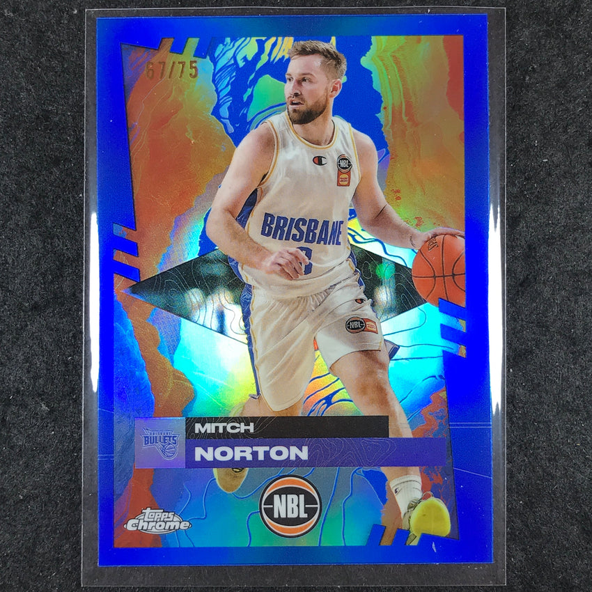 2024-25 Topps Chrome NBL MITCH NORTON Base Blue 67/75 #16