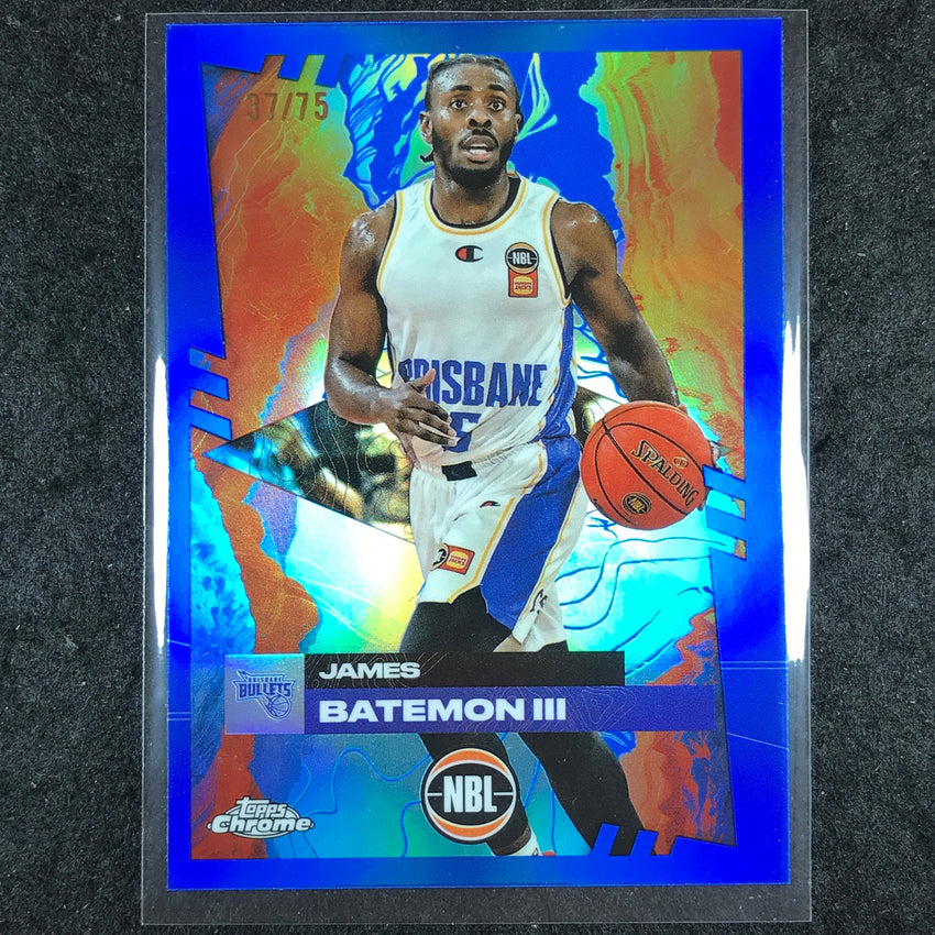 2024-25 Topps Chrome NBL JAMES BATEMON III Base Blue 37/75 #19
