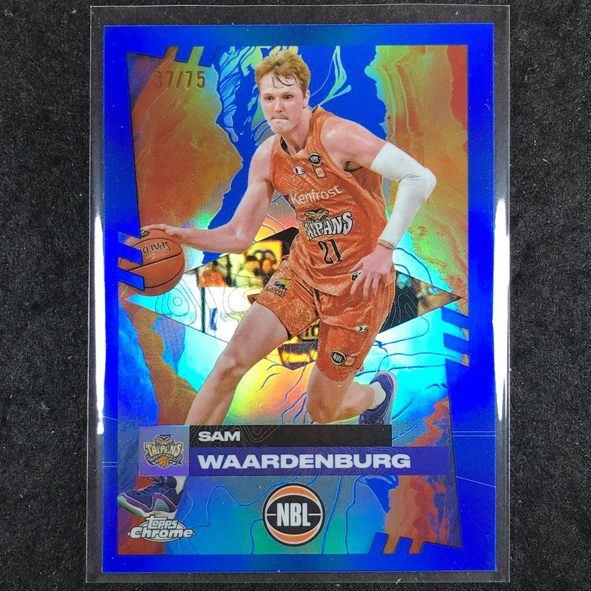 2024-25 Topps Chrome NBL SAM WAARDENBURG Base Blue 37/75 #21