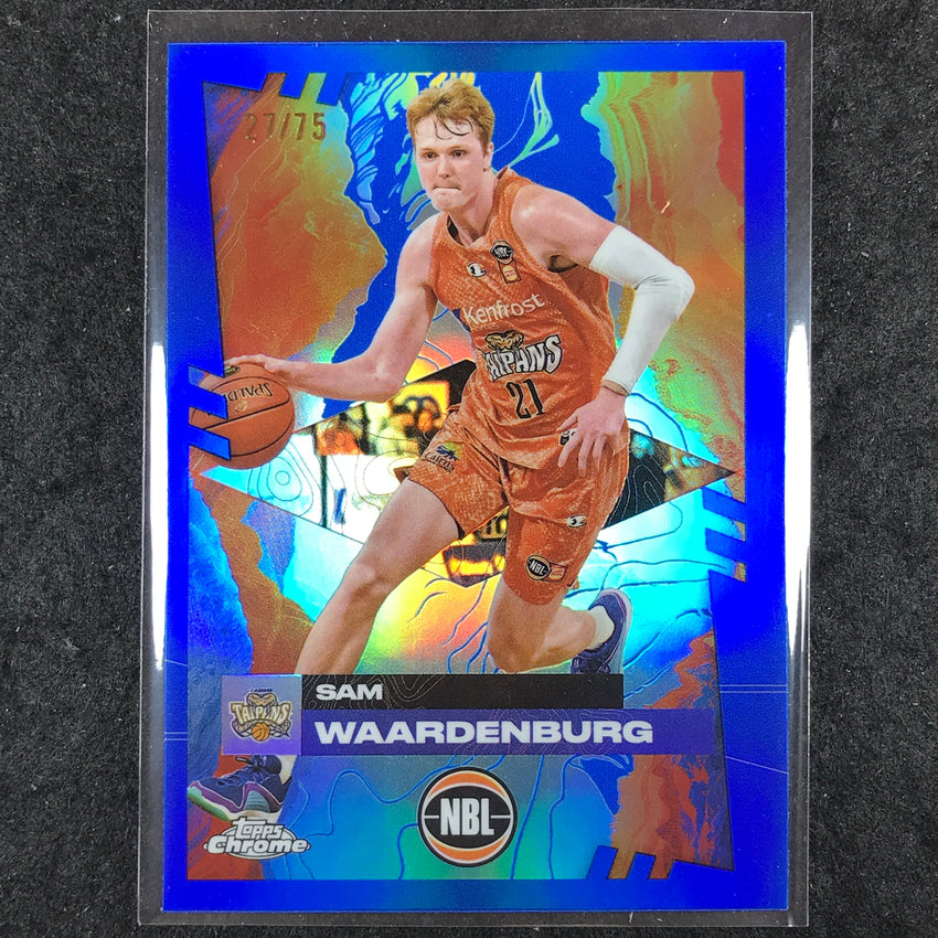 2024-25 Topps Chrome NBL SAM WAARDENBURG Base Blue 27/75 #21