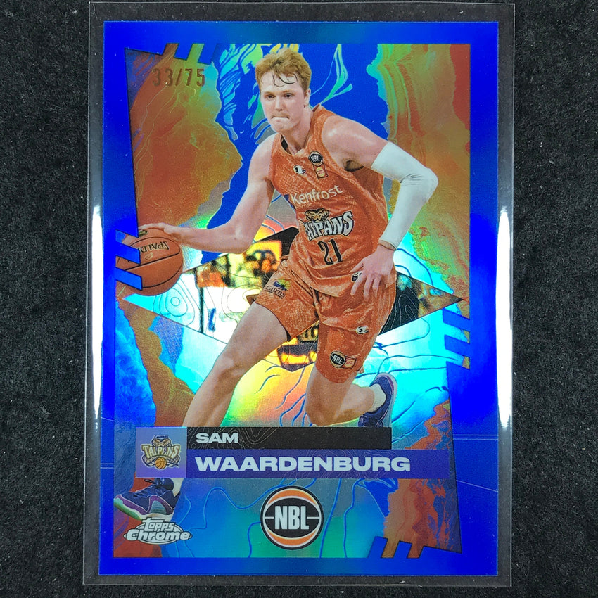 2024-25 Topps Chrome NBL SAM WAARDENBURG Base Blue 33/75 #21