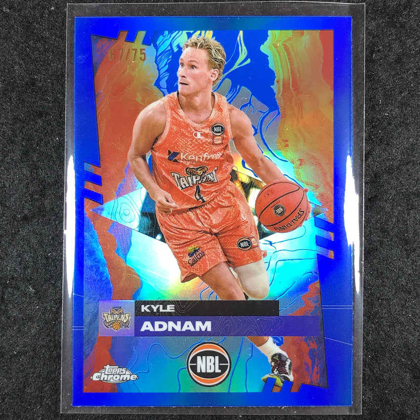 2024-25 Topps Chrome NBL KYLE ADNAM Base Blue 67/75 #26
