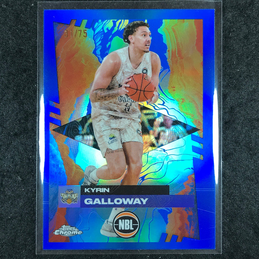 2024-25 Topps Chrome NBL KYRIN GALLOWAY Base Blue 31/75 #27