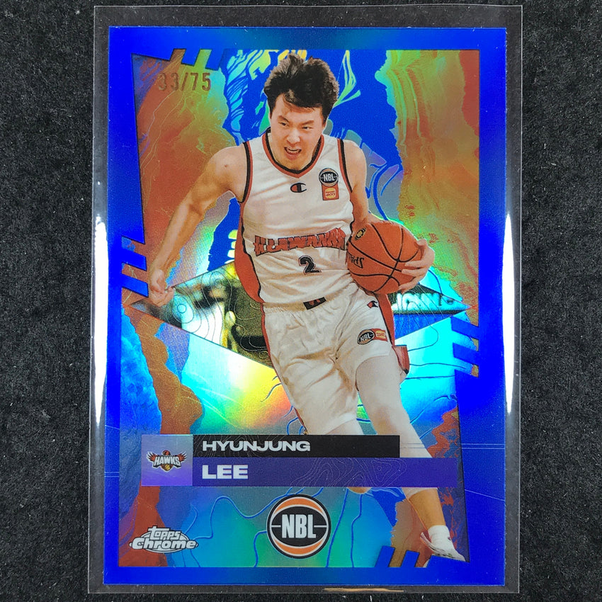 2024-25 Topps Chrome NBL HYUNJUNG LEE Base Blue 33/75 #32