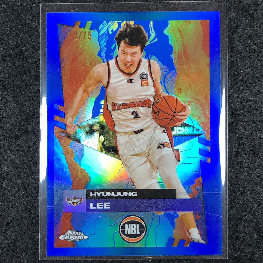 2024-25 Topps Chrome NBL HYUNJUNG LEE Base Blue 13/75 #32
