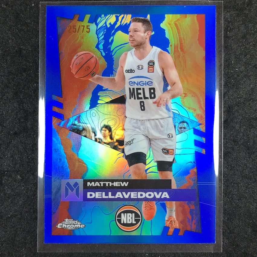 2024-25 Topps Chrome NBL MATTHEW DELLAVEDOVA Base Blue 25/75 #43