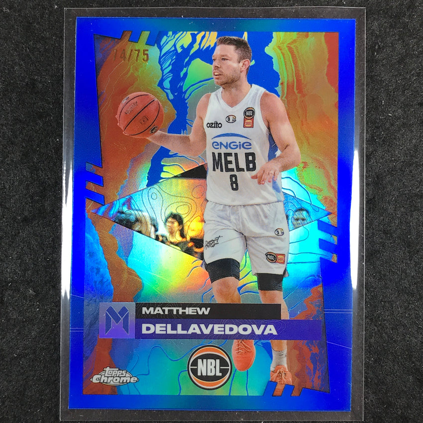 2024-25 Topps Chrome NBL MATTHEW DELLAVEDOVA Base Blue 74/75 #43