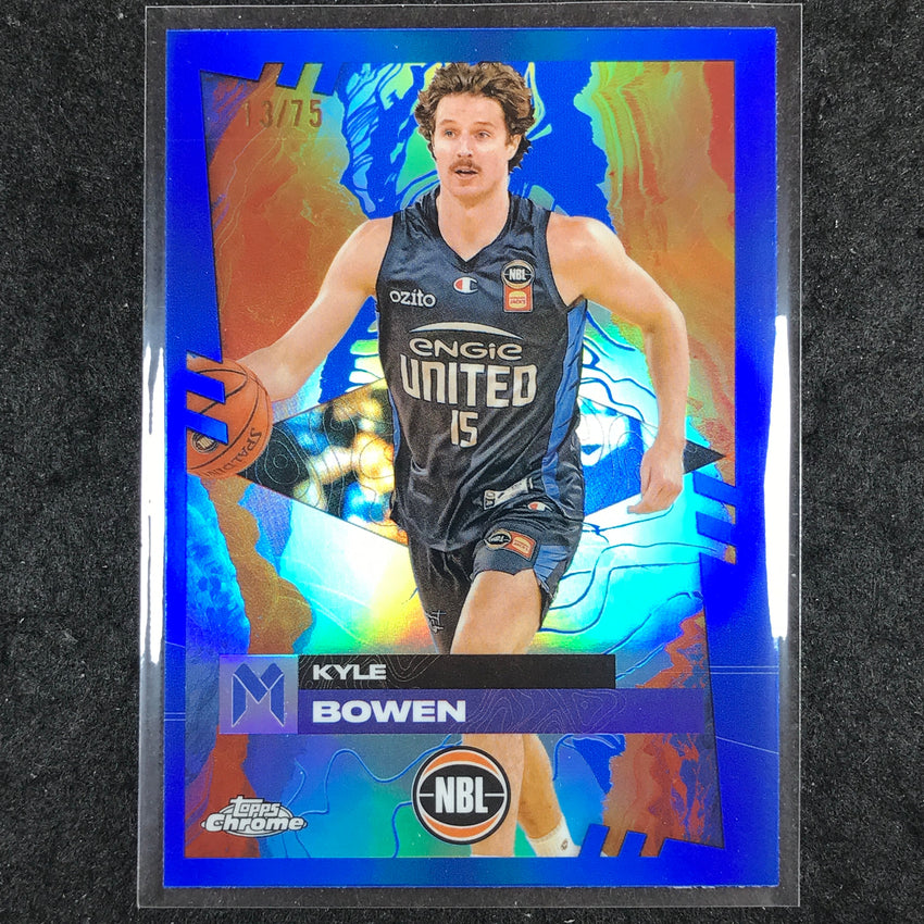 2024-25 Topps Chrome NBL KYLE BOWEN Base Blue 13/75 #44