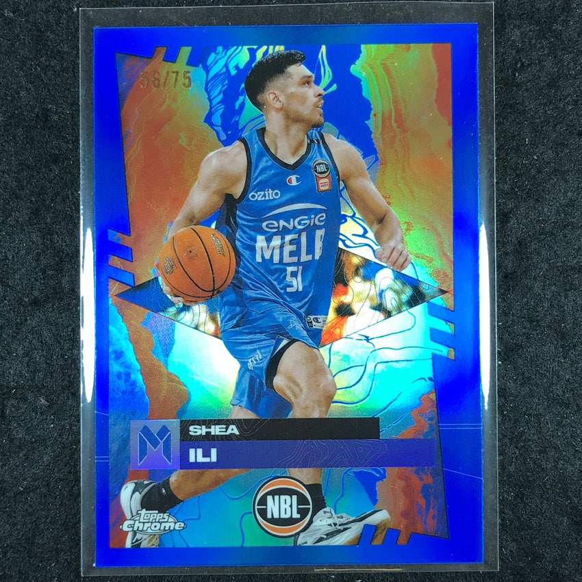 2024-25 Topps Chrome NBL SHEA ILI Base Blue 56/75 #46