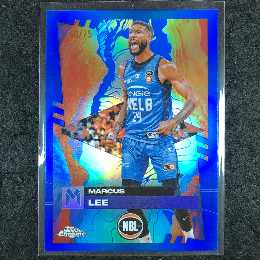 2024-25 Topps Chrome NBL MARCUS LEE Base Blue 50/75 #48