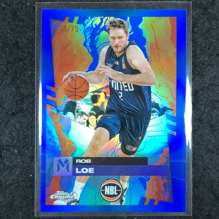 2024-25 Topps Chrome NBL ROB LOE Base Blue 35/75 #49