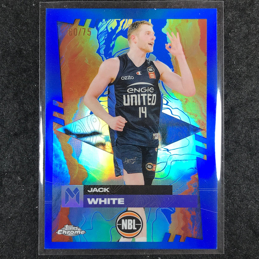 2024-25 Topps Chrome NBL JACK WHITE Base Blue 60/75 #50
