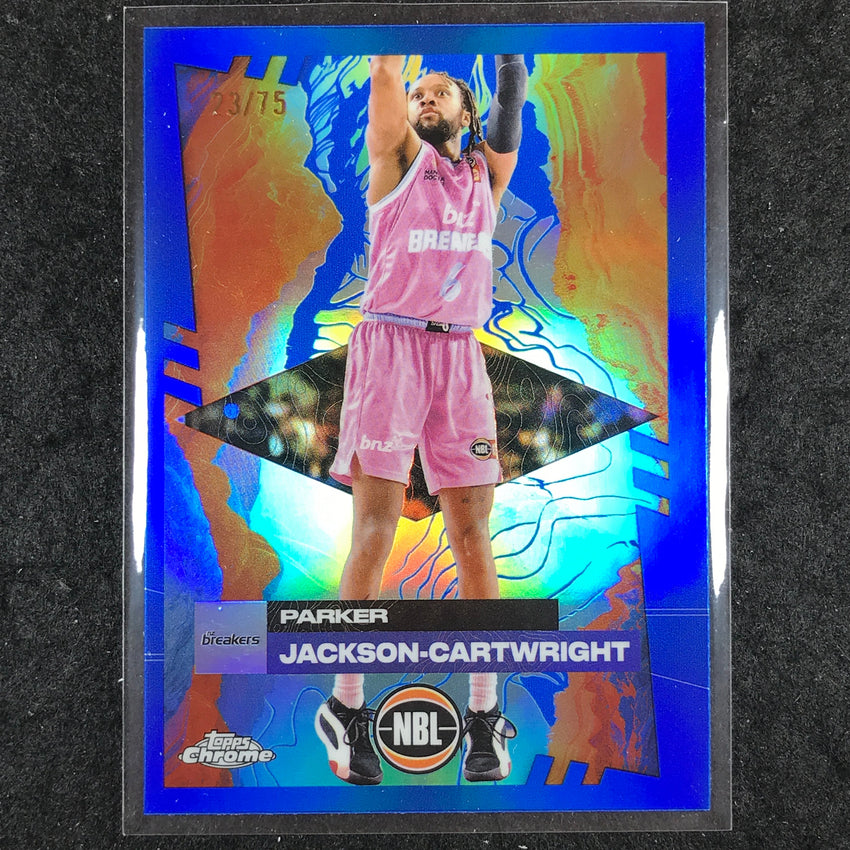 2024-25 Topps Chrome NBL PARKER JACKSON-CARTWRIGHT Base Blue 23/75 #52