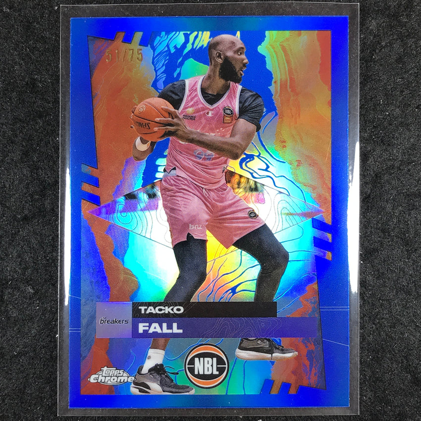 2024-25 Topps Chrome NBL TACKO FALL Base Blue 51/75 #57