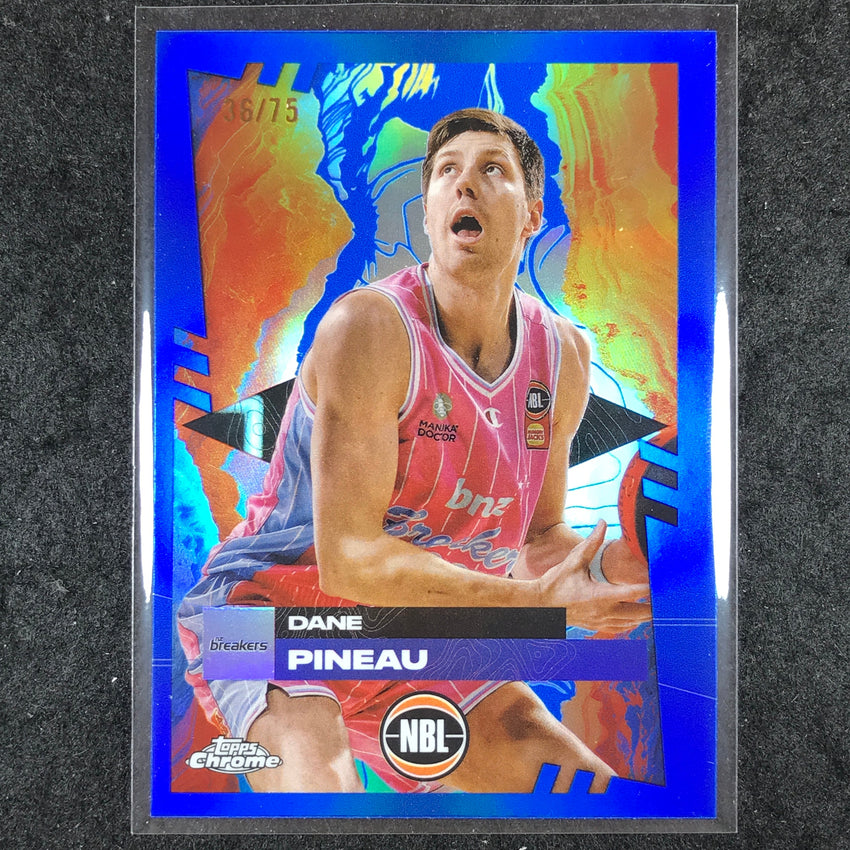 2024-25 Topps Chrome NBL DANE PINEAU Base Blue 36/75 #60