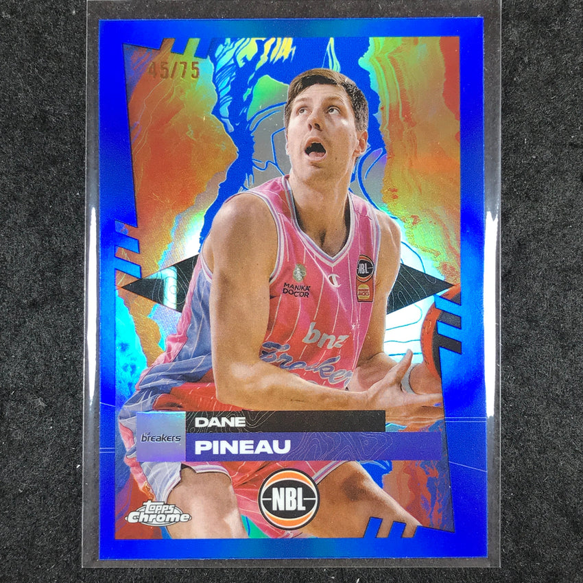 2024-25 Topps Chrome NBL DANE PINEAU Base Blue 45/75 #60