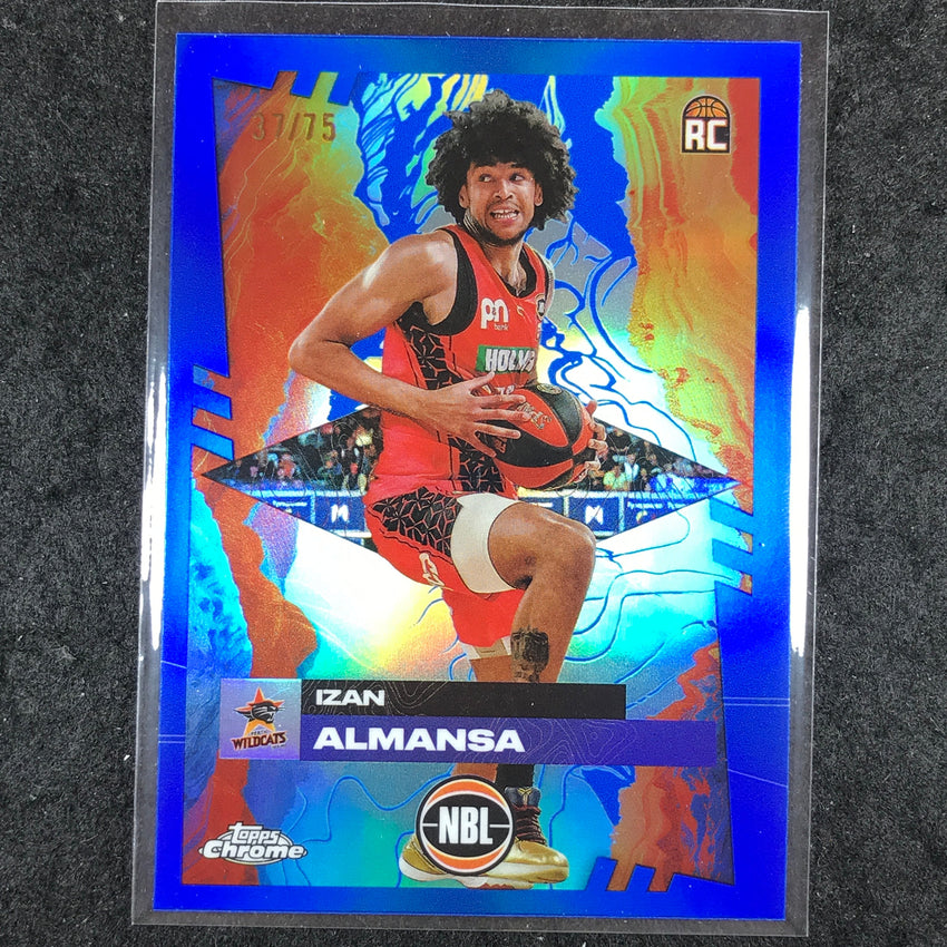 2024-25 Topps Chrome NBL IZAN ALMANSA Rookie Base Blue 37/75 #61