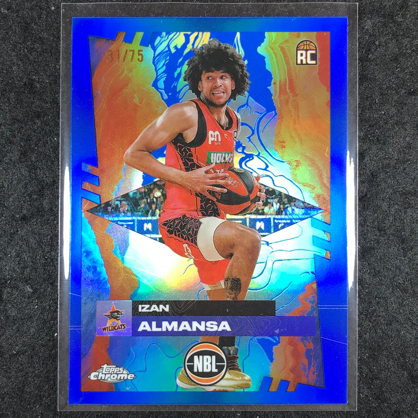 2024-25 Topps Chrome NBL IZAN ALMANSA Rookie Base Blue 31/75 #61