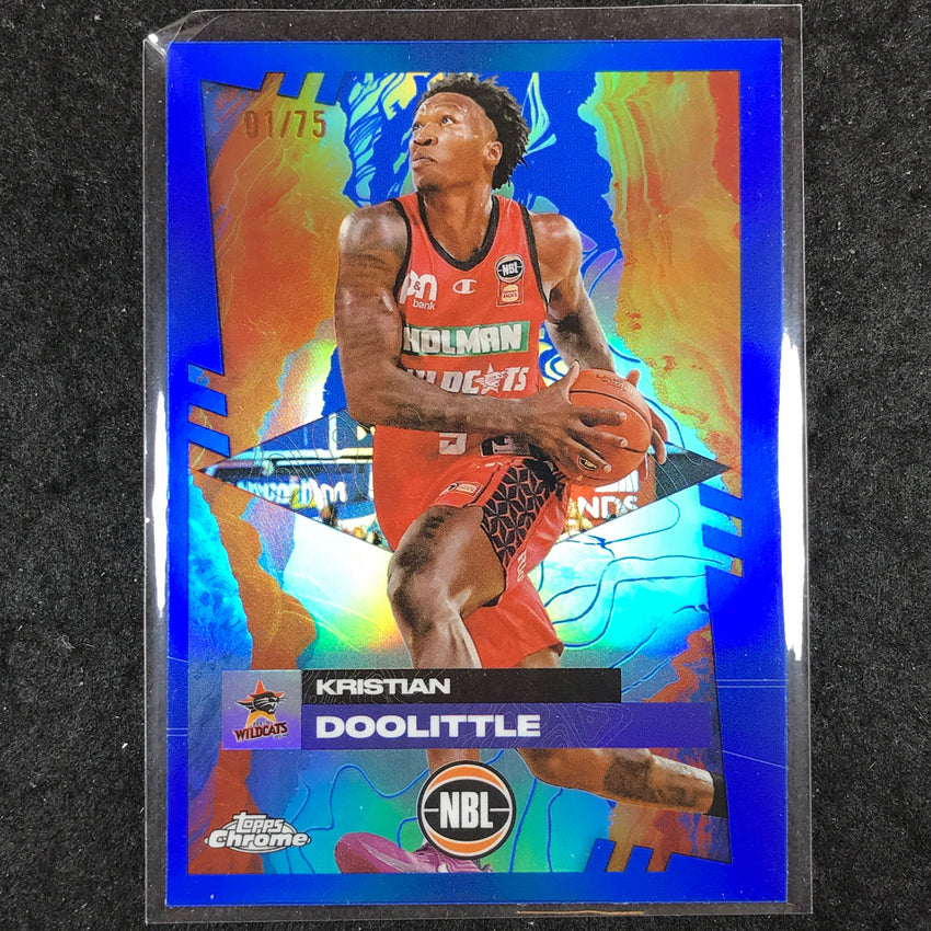 2024-25 Topps Chrome NBL KRISTIAN DOOLITTLE Base Blue 1/75 #66
