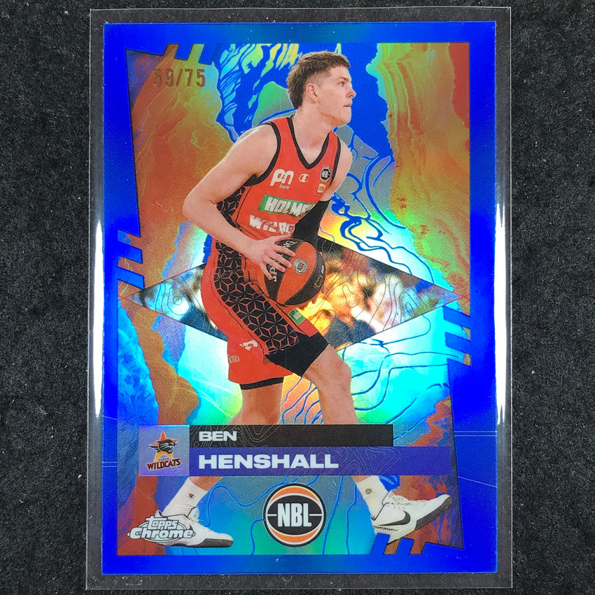 2024-25 Topps Chrome NBL BEN HENSHALL Base Blue 59/75 #69