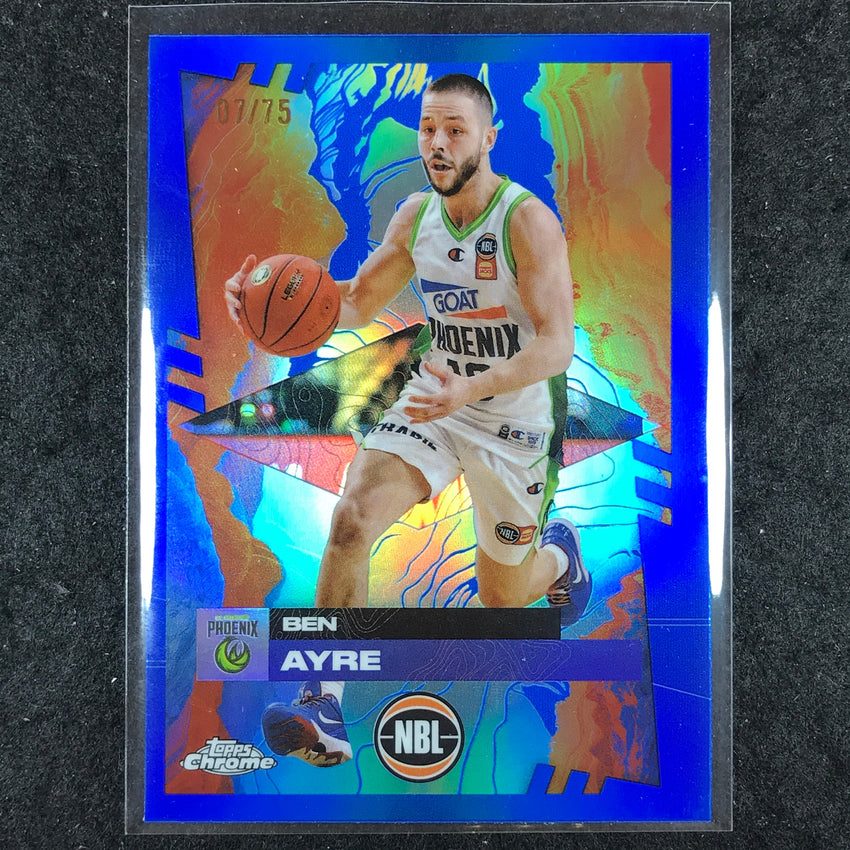 2024-25 Topps Chrome NBL BEN AYRE Base Blue 7/75 #72