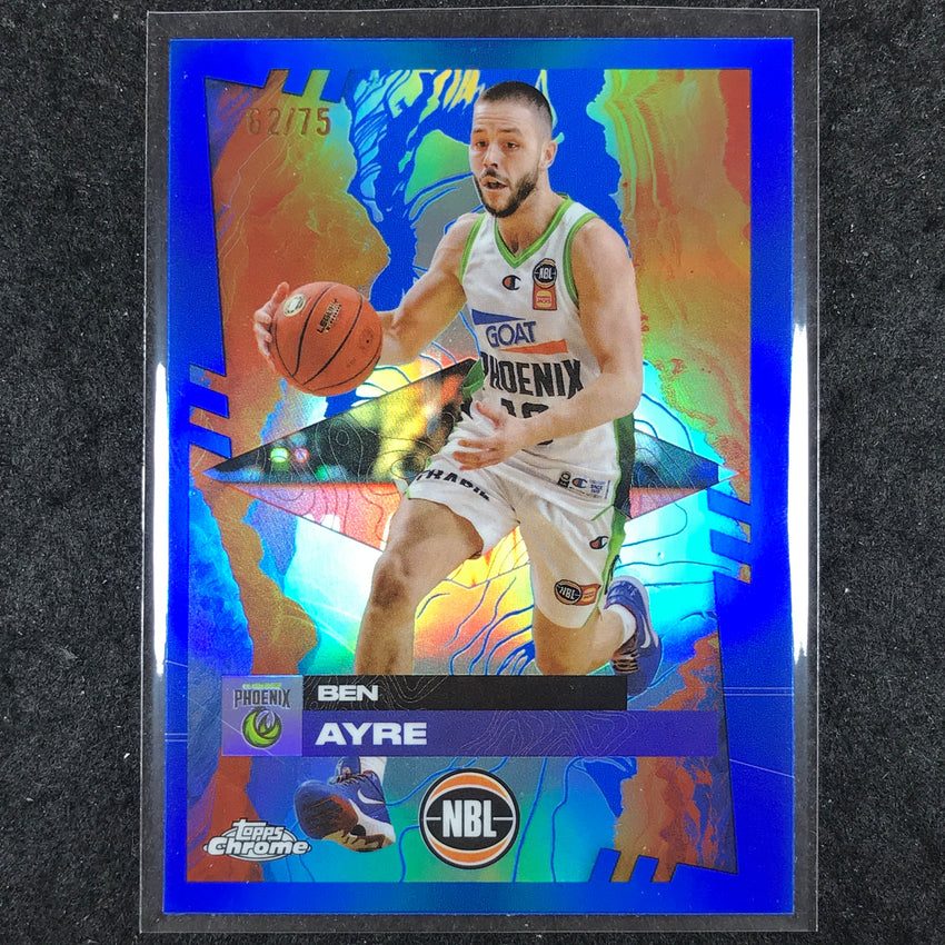 2024-25 Topps Chrome NBL BEN AYRE Base Blue 62/75 #72