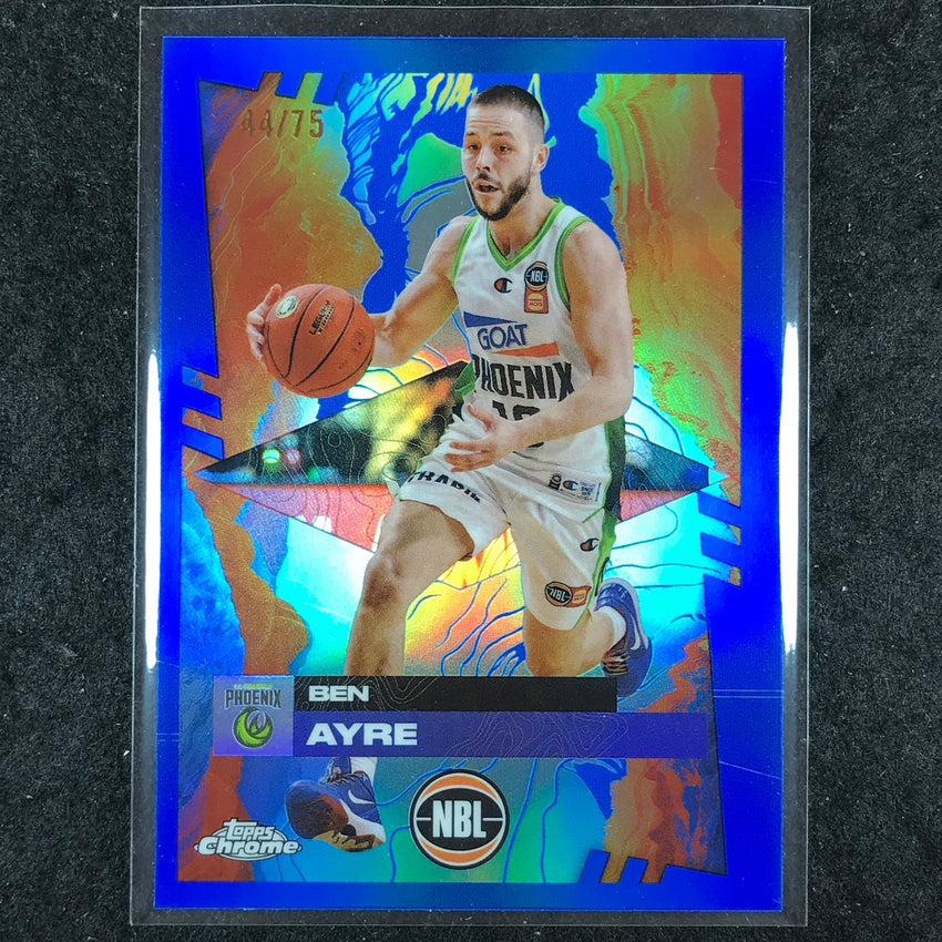 2024-25 Topps Chrome NBL BEN AYRE Base Blue 44/75 #72