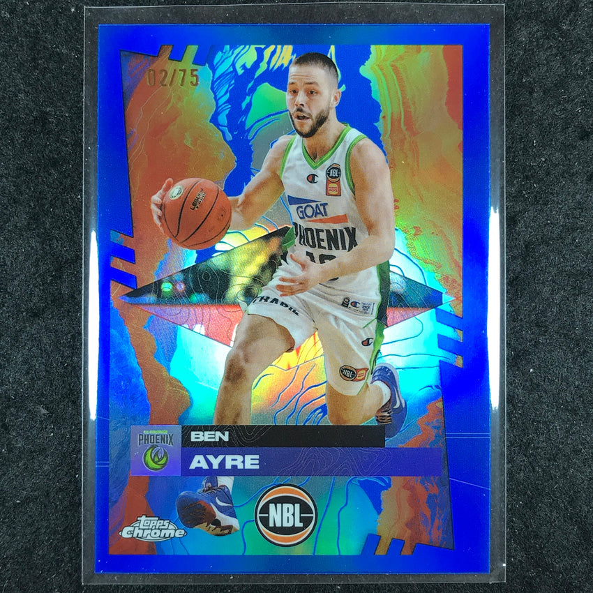 2024-25 Topps Chrome NBL BEN AYRE Base Blue 2/75 #72