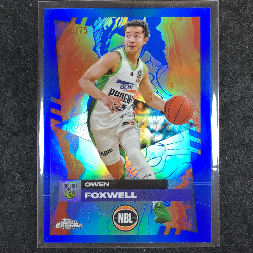 2024-25 Topps Chrome NBL OWEN FOXWELL Base Blue 60/75 #73