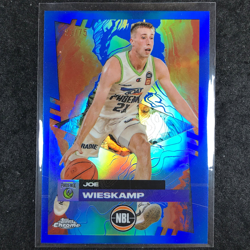 2024-25 Topps Chrome NBL JOE WIESKAMP Base Blue 23/75 #74