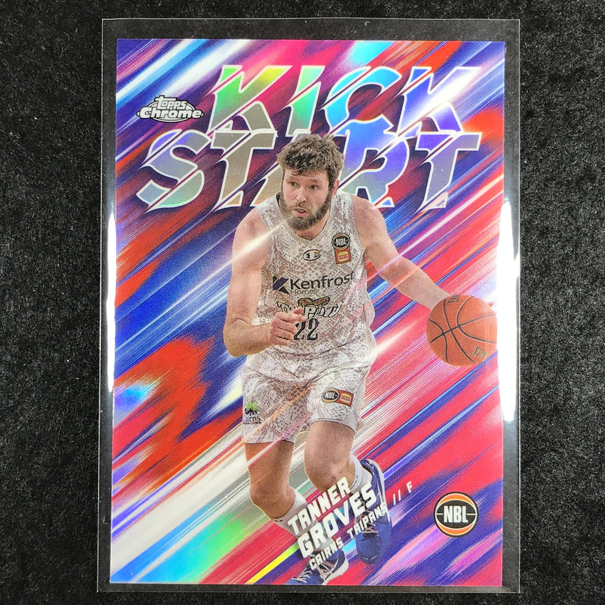 2024-25 Topps Chrome NBL TANNER GROVES Kick Start Refractor #23