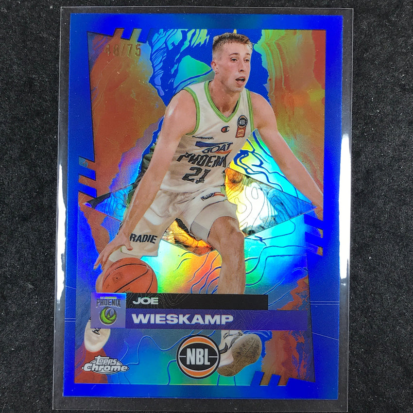 2024-25 Topps Chrome NBL JOE WIESKAMP Base Blue 48/75 #74