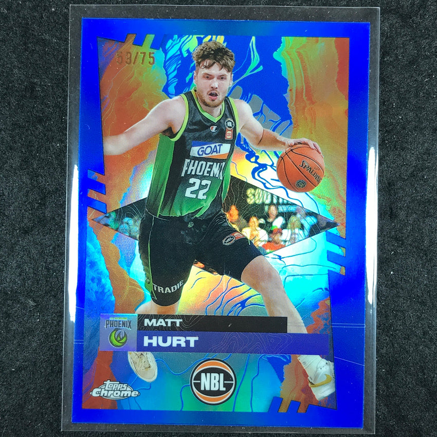 2024-25 Topps Chrome NBL MATT HURT Base Blue 59/75 #79