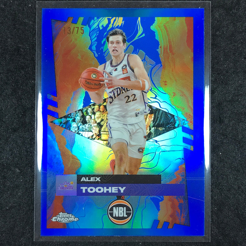 2024-25 Topps Chrome NBL ALEX TOOHEY Base Blue 13/75 #81