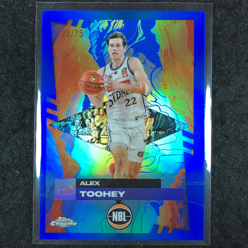 2024-25 Topps Chrome NBL ALEX TOOHEY Base Blue 29/75 #81