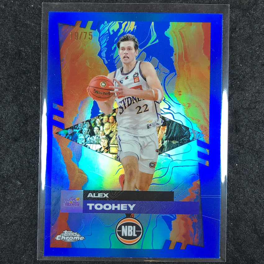 2024-25 Topps Chrome NBL ALEX TOOHEY Base Blue 19/75 #81