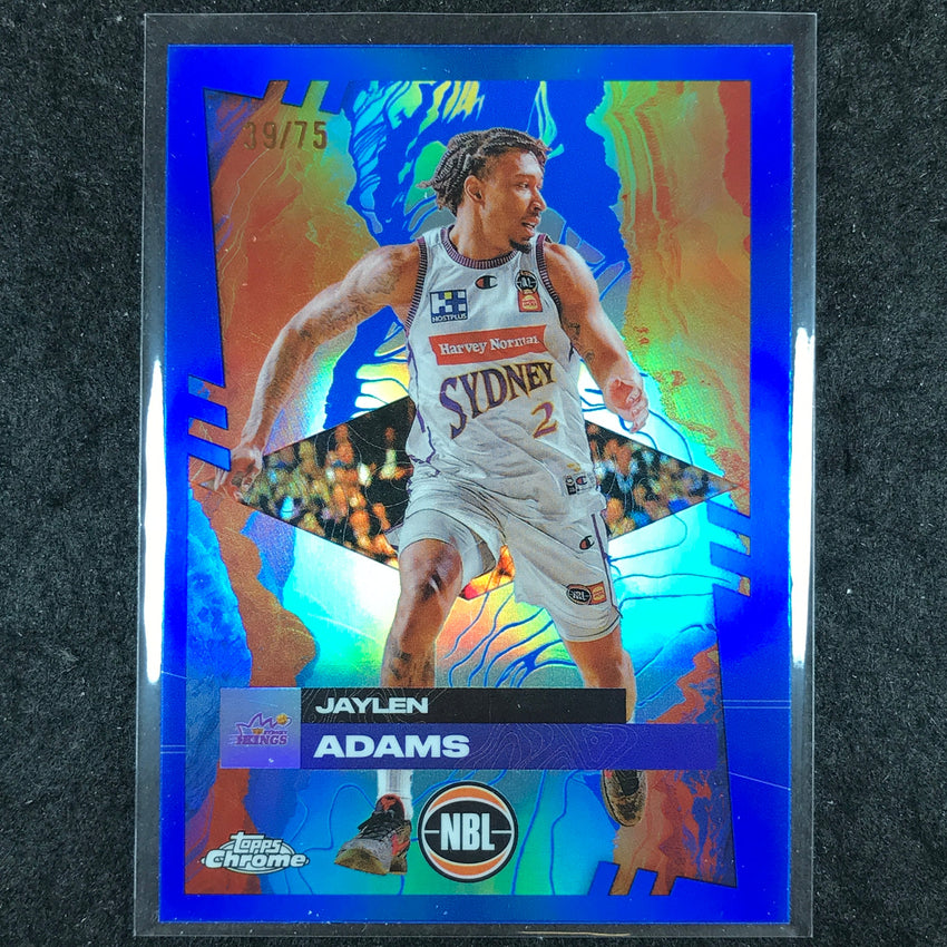 2024-25 Topps Chrome NBL JAYLEN ADAMS Base Blue 39/75 #82