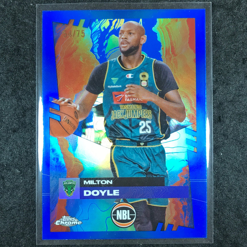 2024-25 Topps Chrome NBL MILTON DOYLE Base Blue 54/75 #92