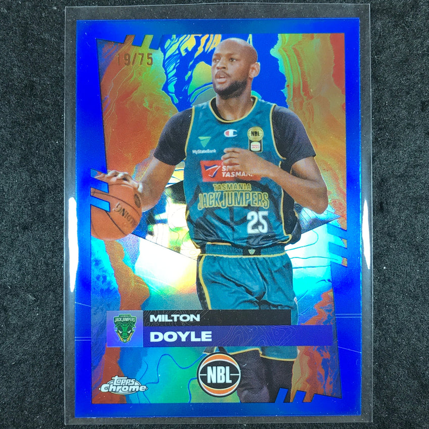 2024-25 Topps Chrome NBL MILTON DOYLE Base Blue 19/75 #92